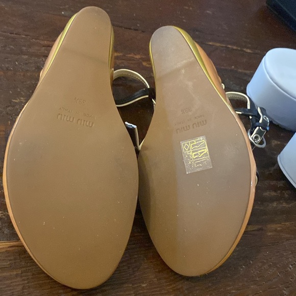 Mui mui Black patent multi colour worn only once. Scuffs as shown in picture - Picture 6 of 6